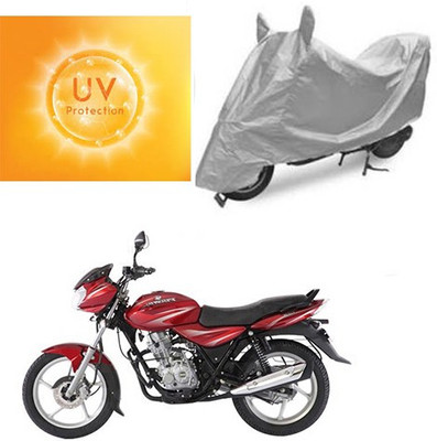 SANJU Waterproof Two Wheeler Cover for Bajaj(Discover 125 DTS-i, Silver)