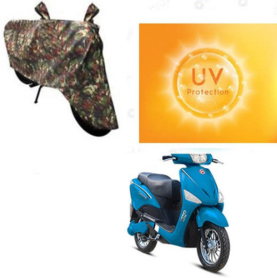 SANJU Waterproof Two Wheeler Cover for Hero(Electric Optima, Multicolor)