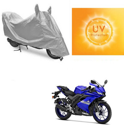 SANJU Waterproof Two Wheeler Cover for Yamaha(R15 V3, Silver)