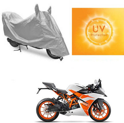 RPSENTTERPR Waterproof Two Wheeler Cover for KTM(Duke 200, Silver)