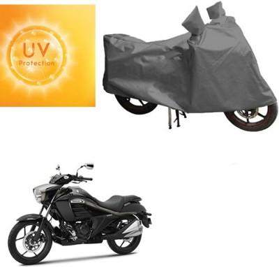 RPSENTTERPR Waterproof Two Wheeler Cover for Suzuki(Intruder, Grey)