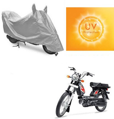 SANJU Waterproof Two Wheeler Cover for TVS(Heavy Duty Super XL, Silver)
