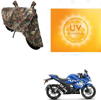 Mdstar Waterproof Two Wheeler Cover for Suzuki(Gixxer SF, Grey)