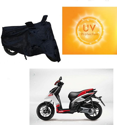 saanvi Waterproof Two Wheeler Cover for Aprilia(SR 125, Black)