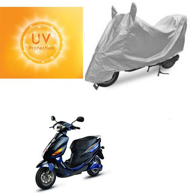 SANJU Waterproof Two Wheeler Cover for Hero(Electric Cruz, Silver)