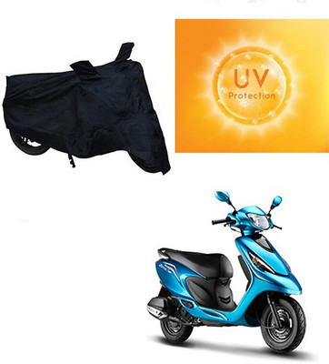Mdstar Waterproof Two Wheeler Cover for TVS(Zest, Black)