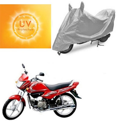 SANJU Waterproof Two Wheeler Cover for Hero(Splendor NXG, Silver)