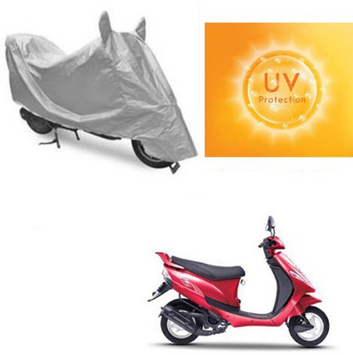 RPSENTTERPR Waterproof Two Wheeler Cover for Mahindra(Kine, Silver)