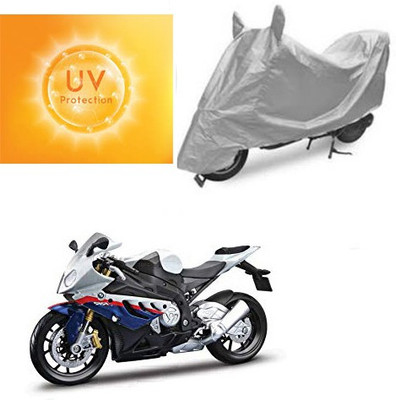saanvi Waterproof Two Wheeler Cover for BMW(X1, Silver)