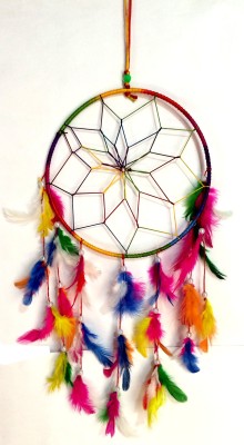 Varanasi Enterprises Dream Catcher Wool Dream Catcher(16 inch, Multicolor)