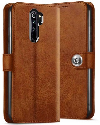 FLIP COVER MELA Flip Cover for Redmi Note 8 Pro(Brown, Shock Proof, Pack of: 1)