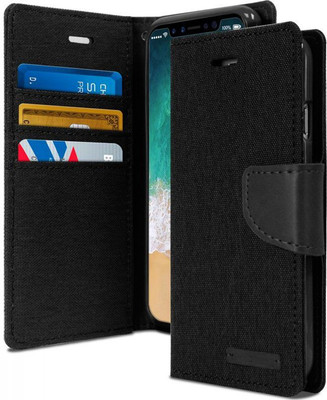 Clickcase Flip Cover for Motorola Moto E7 Plus(Black, Dual Protection)