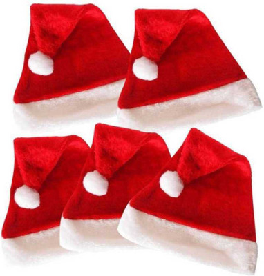 THE CLICK INDIA Santa Cap Cap(Pack of 5)