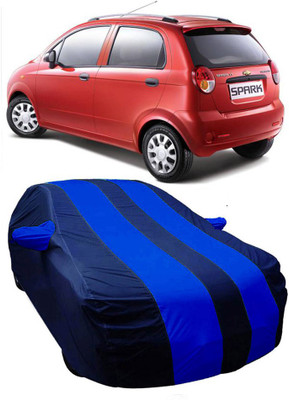 JMDi Car Cover For Chevrolet Spark (With Mirror Pockets)(Blue)