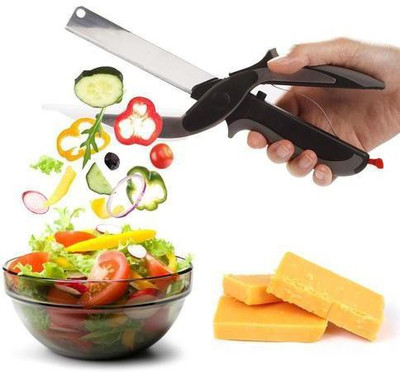 SmartCam 2-in-1 18/10 Steel Smart Clever Cutter Kitchen Knife Food Chopper and in Built Mini Chopping Board with Locking Hinge; with Spring Action; Stainless Steel Blade Vegetable & Fruit Slicer(1PC CLEAVER CUTTER) SmartCam 2-in-1 18/10 Steel Smart Clever Cutter Kitchen Knife Food Chopper and in Built Mini Chopping Board with Locking Hinge; with Spring Action; Stainless Steel Blade Vegetable & Fruit Slicer(1PC CLEAVER CUTTER)