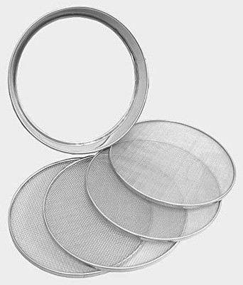 Shiv Sumeet Stainless Steel Interchangeable Sieve Set, Set of 5, Silver Sieve(Silver Pack of 5)