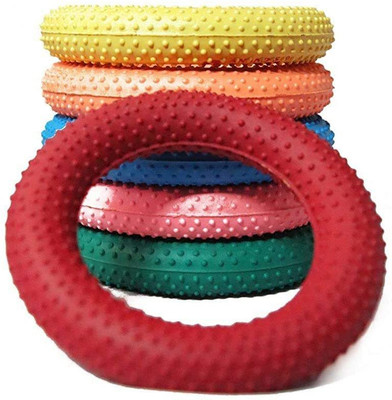 SanR rubber Dotted griper ring multicolour pack of 6 Rubber Tennikoit Ring(Pack of 6)