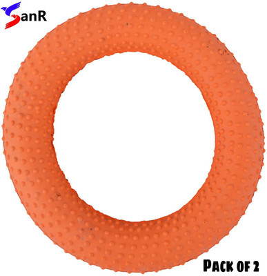SanR Tnnikoit rubbr Dottd gripr ring orang pack of 2 Rubber Tennikoit Ring(Pack of 2)