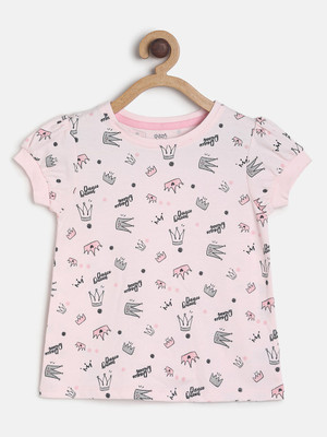 MINI KLUB Baby Girls Casual Pure Cotton Knit Top(Pink, Pack of 1)