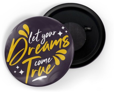 dhcrafts Let Your Dreams Come True Pack of 1 Fridge Magnet Pack of 1(Multicolor)