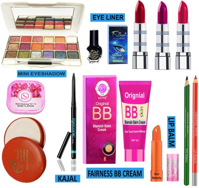 OUR Beauty Glowing Makeup Kit Of 12 Makeup Items KST59(Pack of 12)