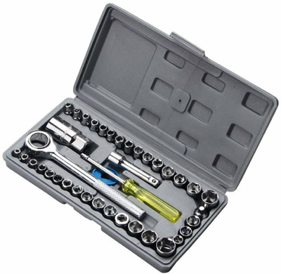 GLAMAXY 40 PCS Multipurpose Socket Tool Kit combination Socket Set(Pack of 1)