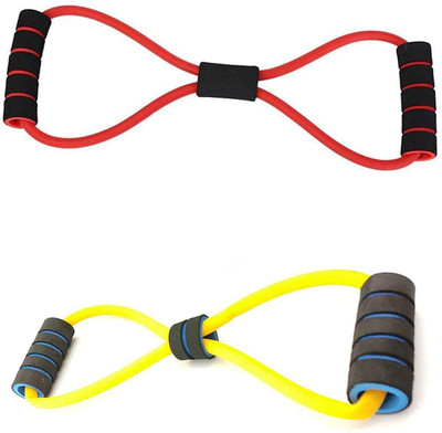 PRIYANSHI ENTERPRISE Expander Latex Figure 8 Shape Yoga Fitness Workout Toning Resistance Tube Resistance Tube(Multicolor)