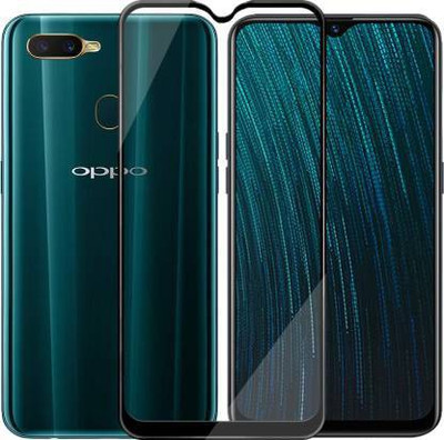 kentop Edge To Edge Tempered Glass for Oppo A5s(Pack of 1)