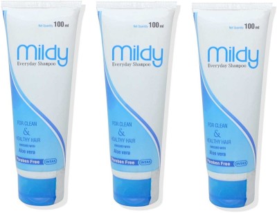 Mildy Everyday Shampoo For Clean & Helthy Hair (Pack Of 3)(300 ml)