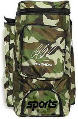 KANHA HUB Cricket Kit Camouflage Backpack- White Print- White Print(Kit Bag)