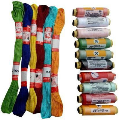 Crafts Haveli Multi Thread(7 m Pack of16)