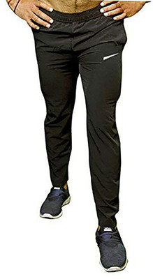 BAWLIBOOCH Solid Men Black Track Pants