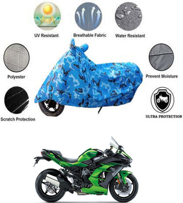 JVG Waterproof Two Wheeler Cover for Kawasaki(Ninja H2, Multicolor)