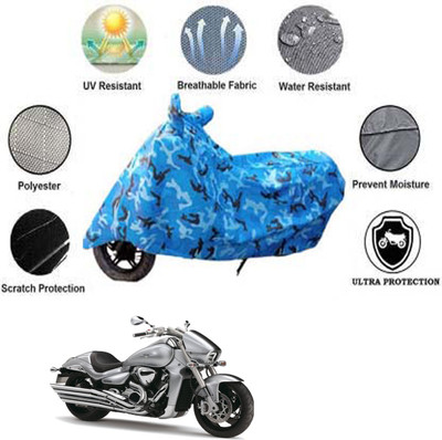 JVG Waterproof Two Wheeler Cover for Suzuki(Intruder M1800R, Multicolor)