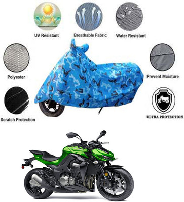 JVG Waterproof Two Wheeler Cover for Kawasaki(Z1000, Multicolor)