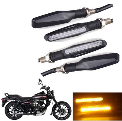 Naturalcreations Rear, Front, Side LED Indicator Light for Bajaj Avenger 220(Yellow)