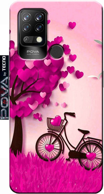 stroxy Back Cover for Tecno Pova(Multicolor, Silicon, Pack of: 1)