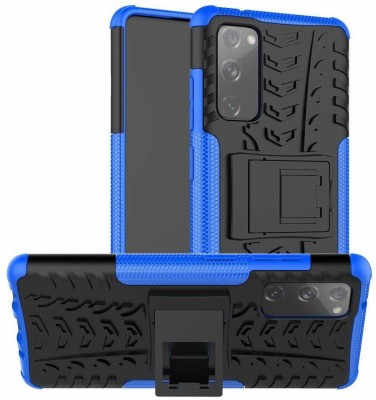 DropFit Back Cover for Samsung Galaxy S20 FE(Blue, Black, Rugged Armor, Pack of: 1)