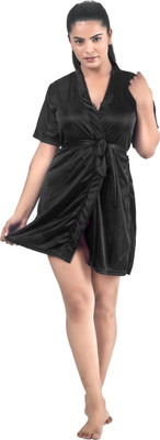 Embrave Women Robe(Black)