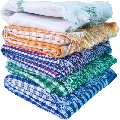 sai praseeda Cotton 500 GSM Bath Towel Set(Pack of 5)