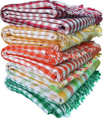 Ur Little Shop Cotton 800 GSM Bath Towel Set(Pack of 5)