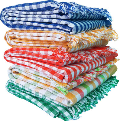 Ur Little Shop Cotton 800 GSM Bath Towel Set(Pack of 5)