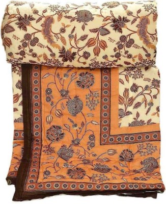 V.R.ENTERPRISES Floral Double Quilt for  Heavy Winter(Cotton, Multicoler)