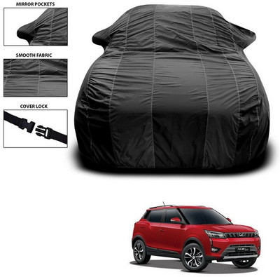 SEBONGO Car Cover For Mahindra XUV 300 (With Mirror Pockets)(Black)