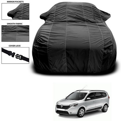 SEBONGO Car Cover For Renault Lodgy (With Mirror Pockets)(Black)