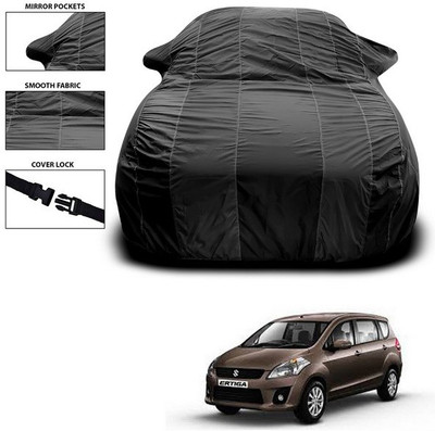 SEBONGO Car Cover For Maruti Suzuki Ertiga (With Mirror Pockets)(Black)