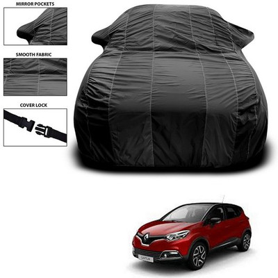 ANTHUB Car Cover For Renault Captur (With Mirror Pockets)(Black)