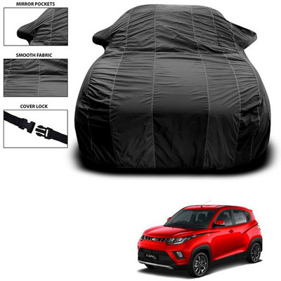 ANTHUB Car Cover For Mahindra KUV100 (With Mirror Pockets)(Black)