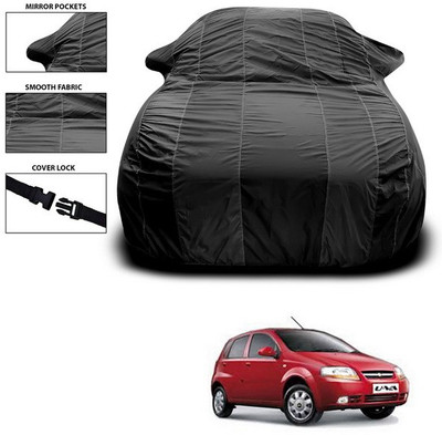 SEBONGO Car Cover For Chevrolet UVA (With Mirror Pockets)(Black)
