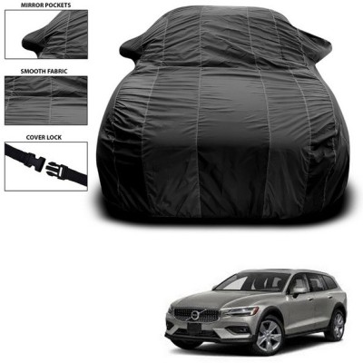 SEBONGO Car Cover For Volvo V60 Cross Country (With Mirror Pockets)(Black)